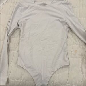 nuuds Cream Long Sleeve Kids Bodysuit